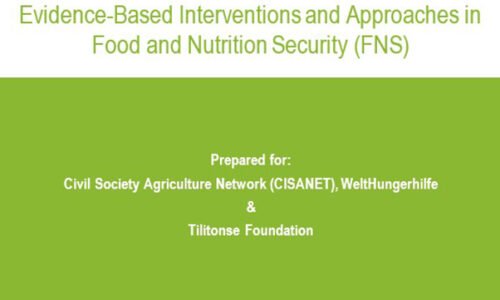 Evidence Based Interventions and Approaches in Food and Nutrition Security (FNS) Audio