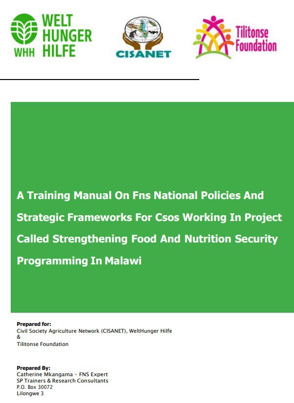 Intergration of National FNS policies into Programming Training Manual Audio